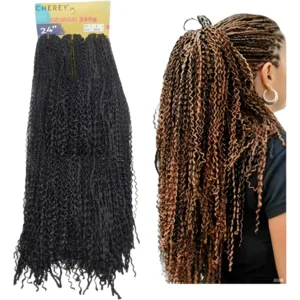 Cabelo Kanekalon Micro Zizi Miojinho Trançado Pacotão 60 Cm