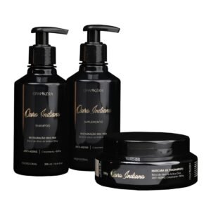 Kit Ouro Indiano Home Care 300ml Grankera 3 Produtos Reparação